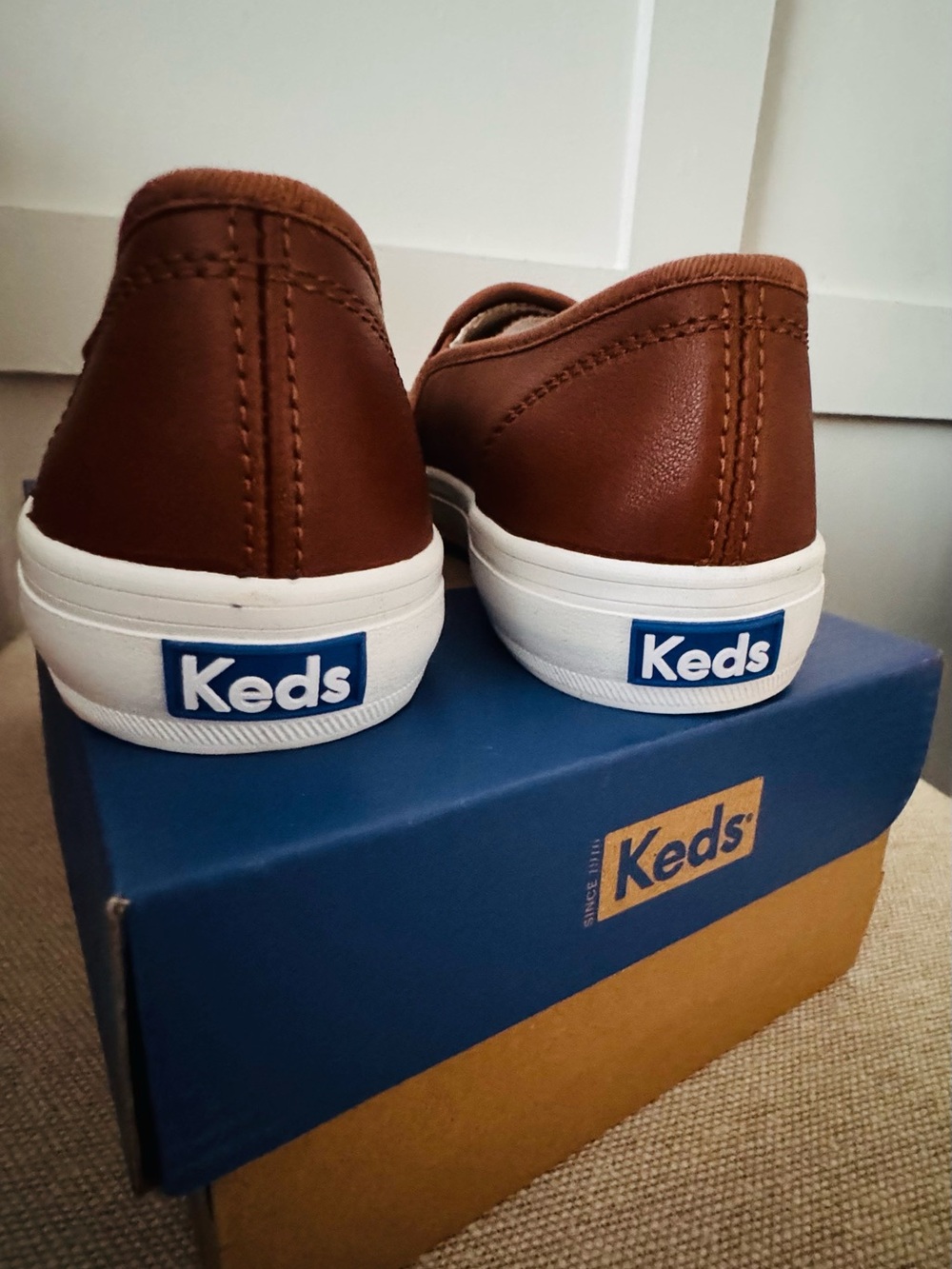 Keds Double Decker in Cognac Brown 7.5 - Picture 3 of 11